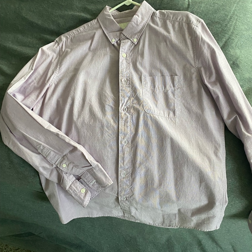 Men's Purple Button-Down Shirt